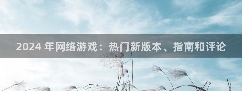 新城平台登陆：2024 年网络游戏：热门新版本、指南和评论